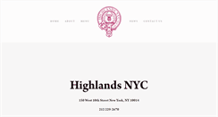 Desktop Screenshot of highlands-nyc.com
